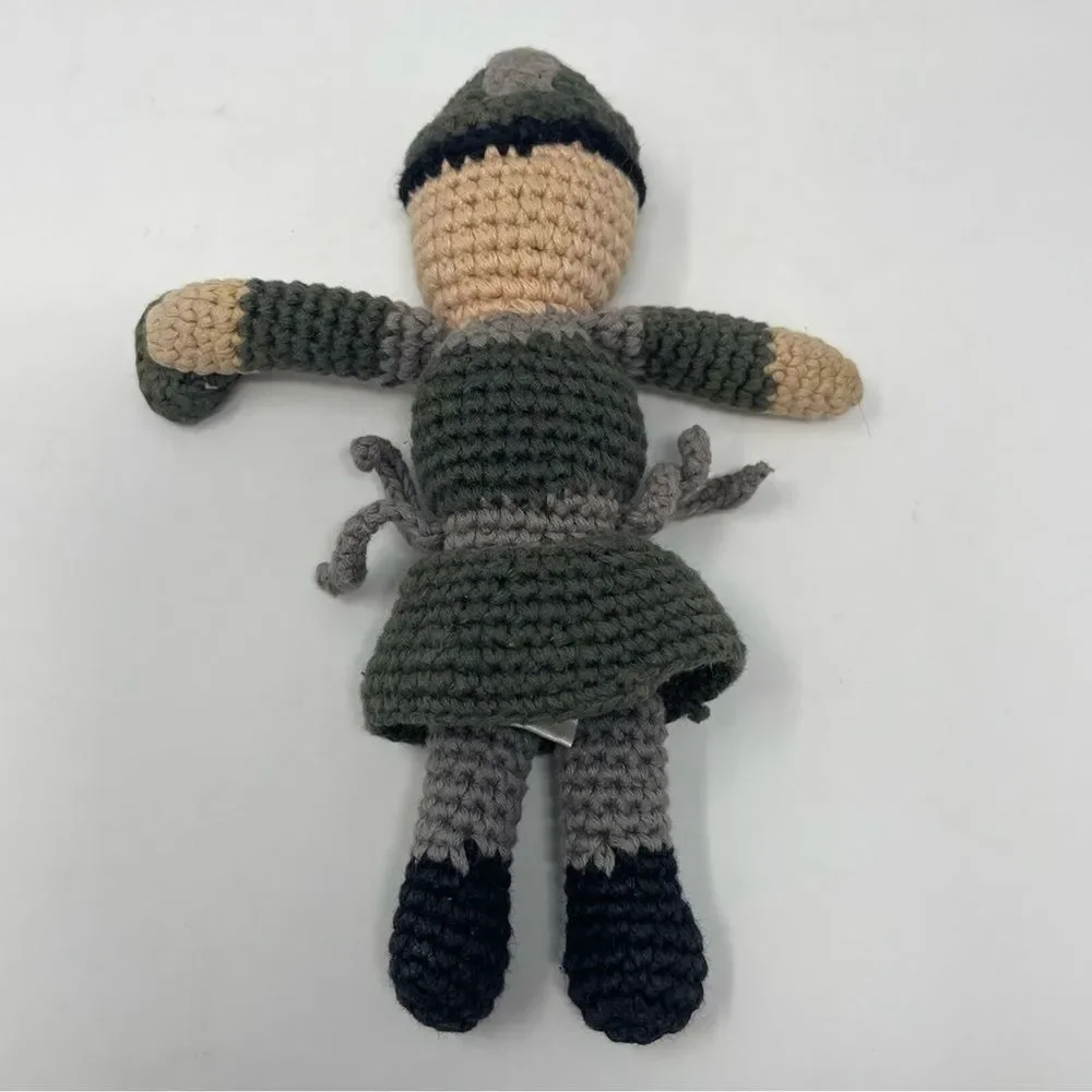 Pebble Knight Crocheted Rattle Fair Trade Handmade - Picture 2 of 4